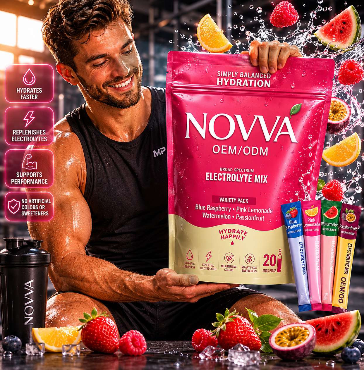 Eletrolyte mixed flavour pack