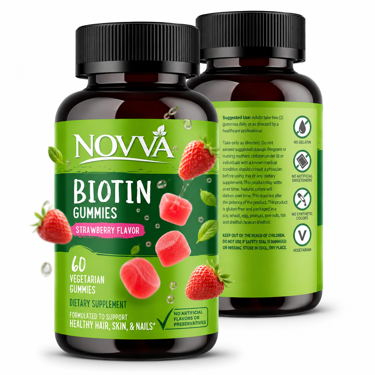 strawberry biotin gummies